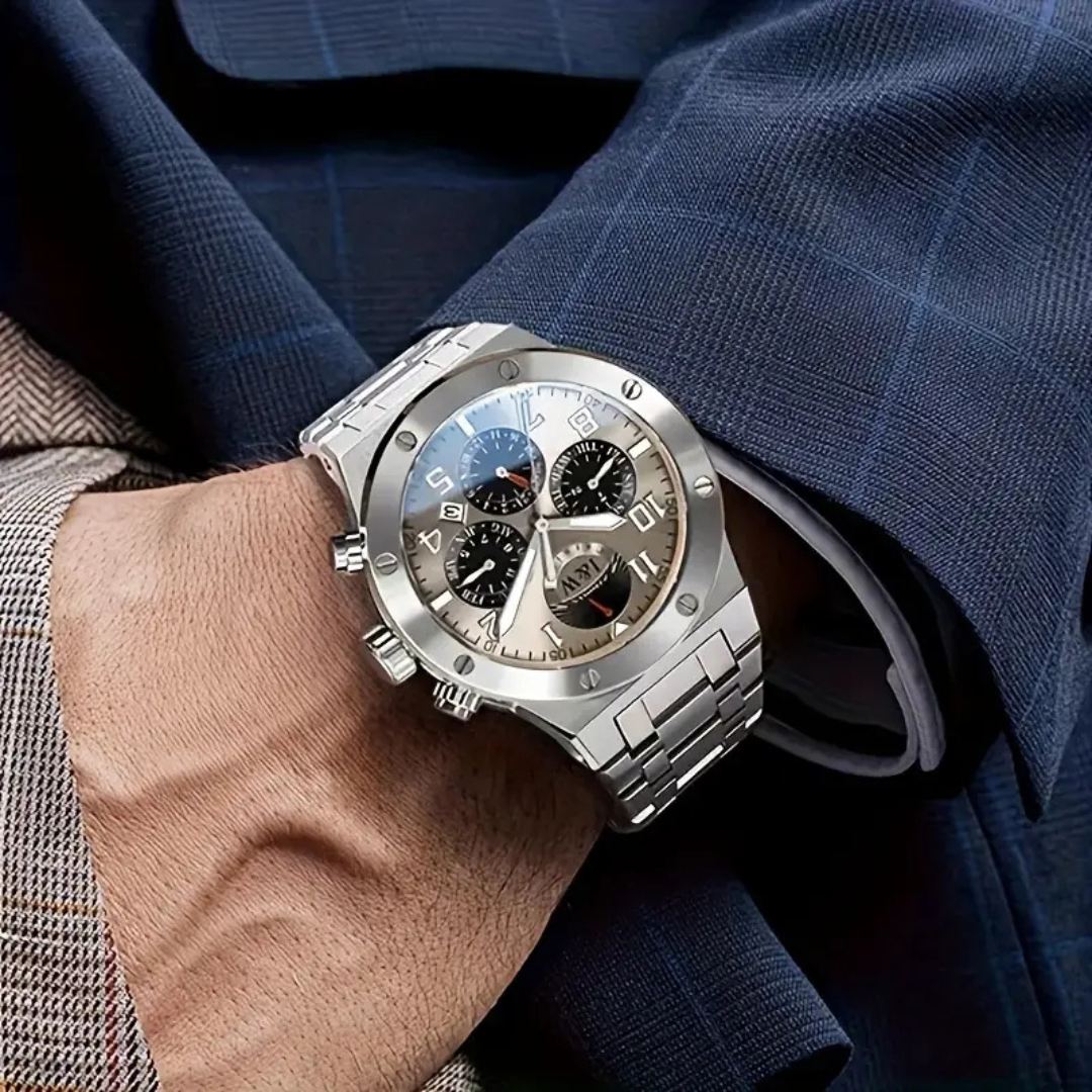 I&W CARNIVAL Luxus Herren Automatik Chronograph