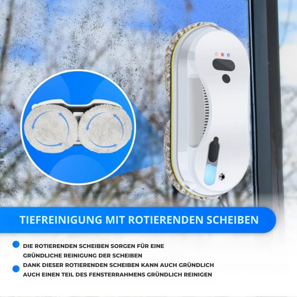 WindowSweep™ | Fensterroboter Automatische Reinigung mit Sensoren und Wasserspray