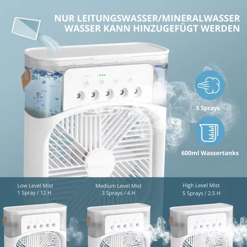 ProCooler™ | Tragbares Klimagerät und Luftbefeuchter in einem