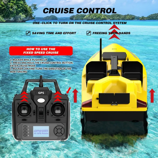 AquaHunter Pro GPS Futterboot mit Sonar und 2 kg Ladekapazität