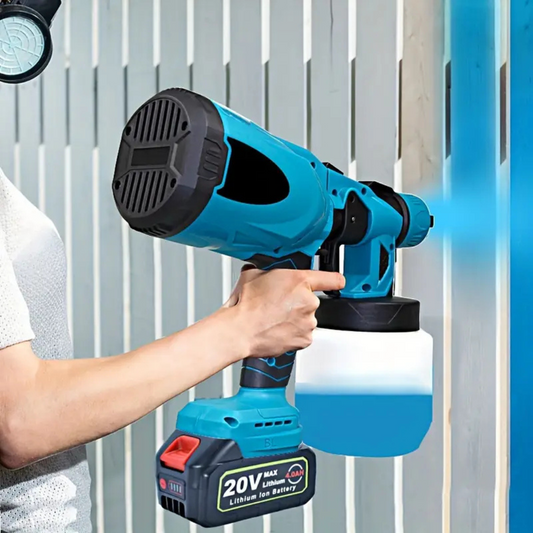 Akku Farbspritzpistole 20V – Profi Spruehpistole fuer Auto, Moebel & Metall